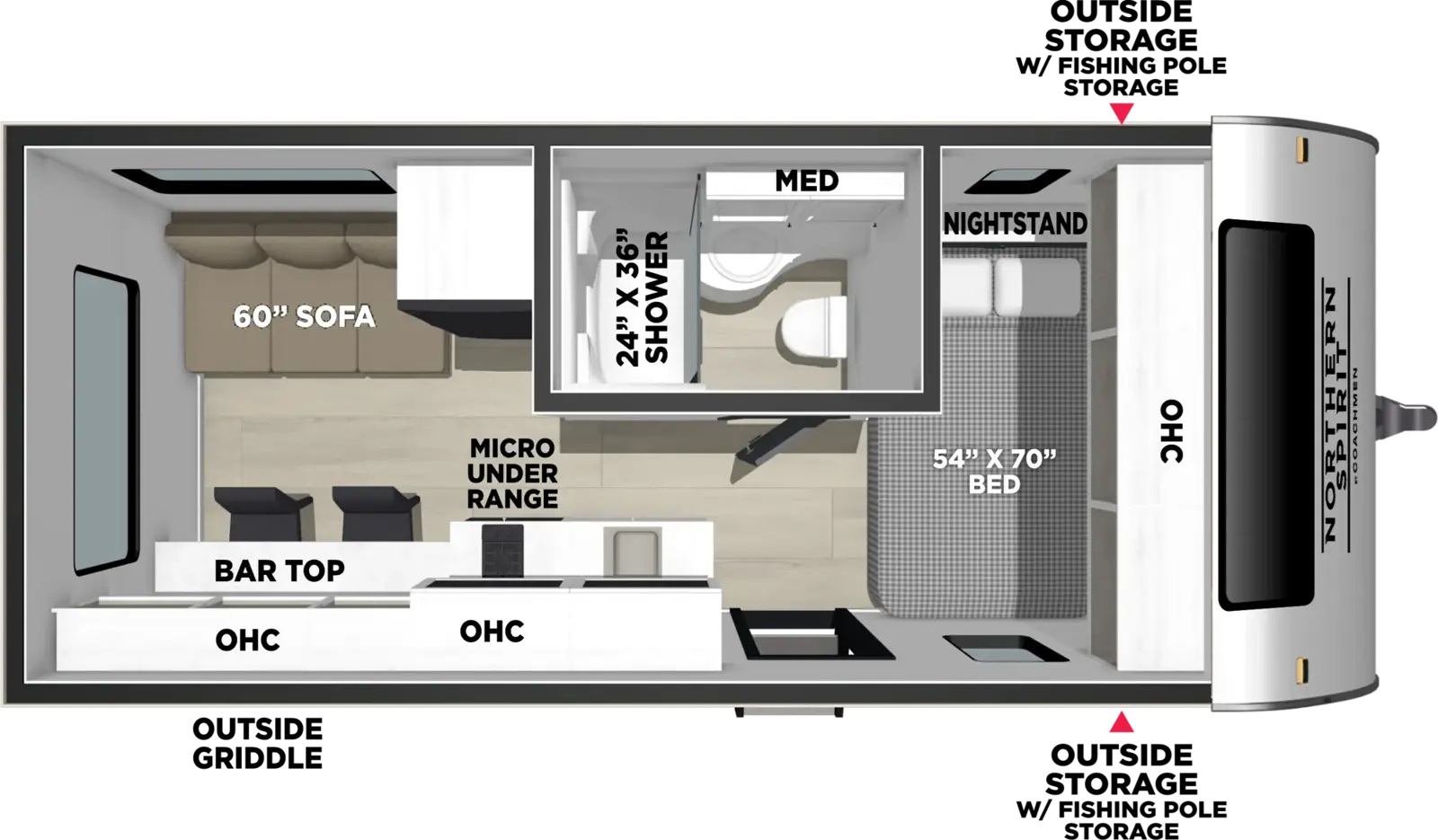 COACHMEN NORTHERN SPIRIT BIJOU 15RLB