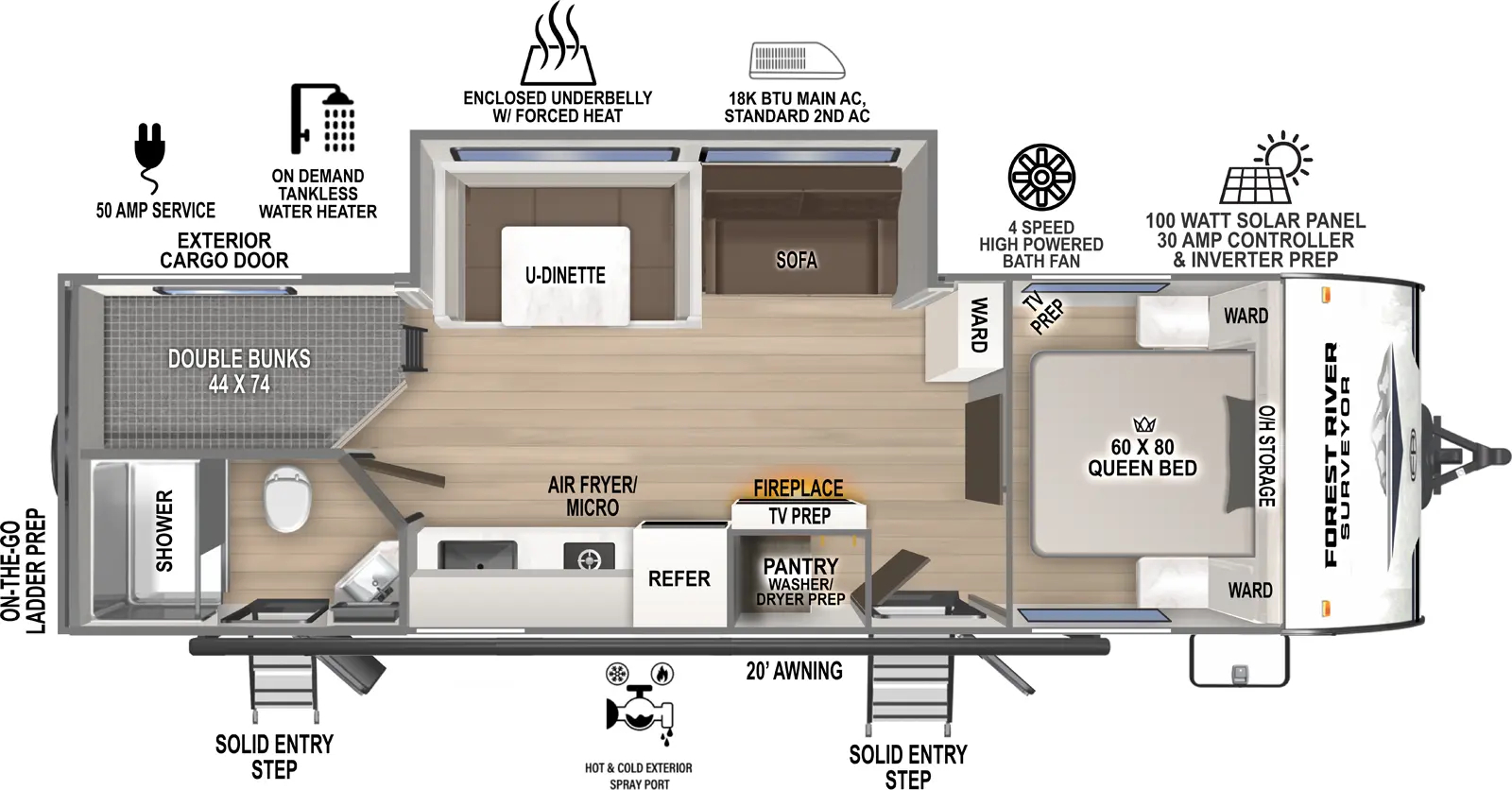 FOREST RIVER SURVEYOR 27CAMP
