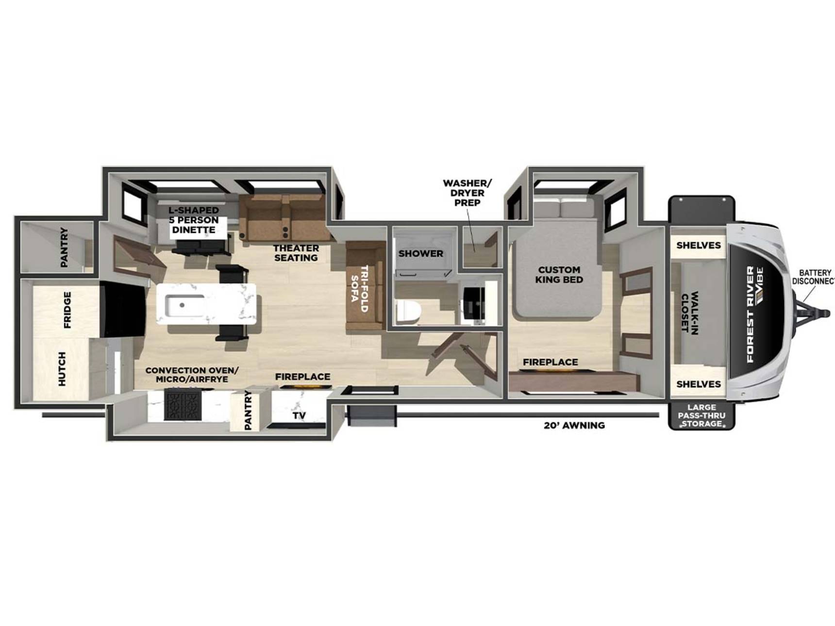 FOREST RIVER VIBE 3400XL
